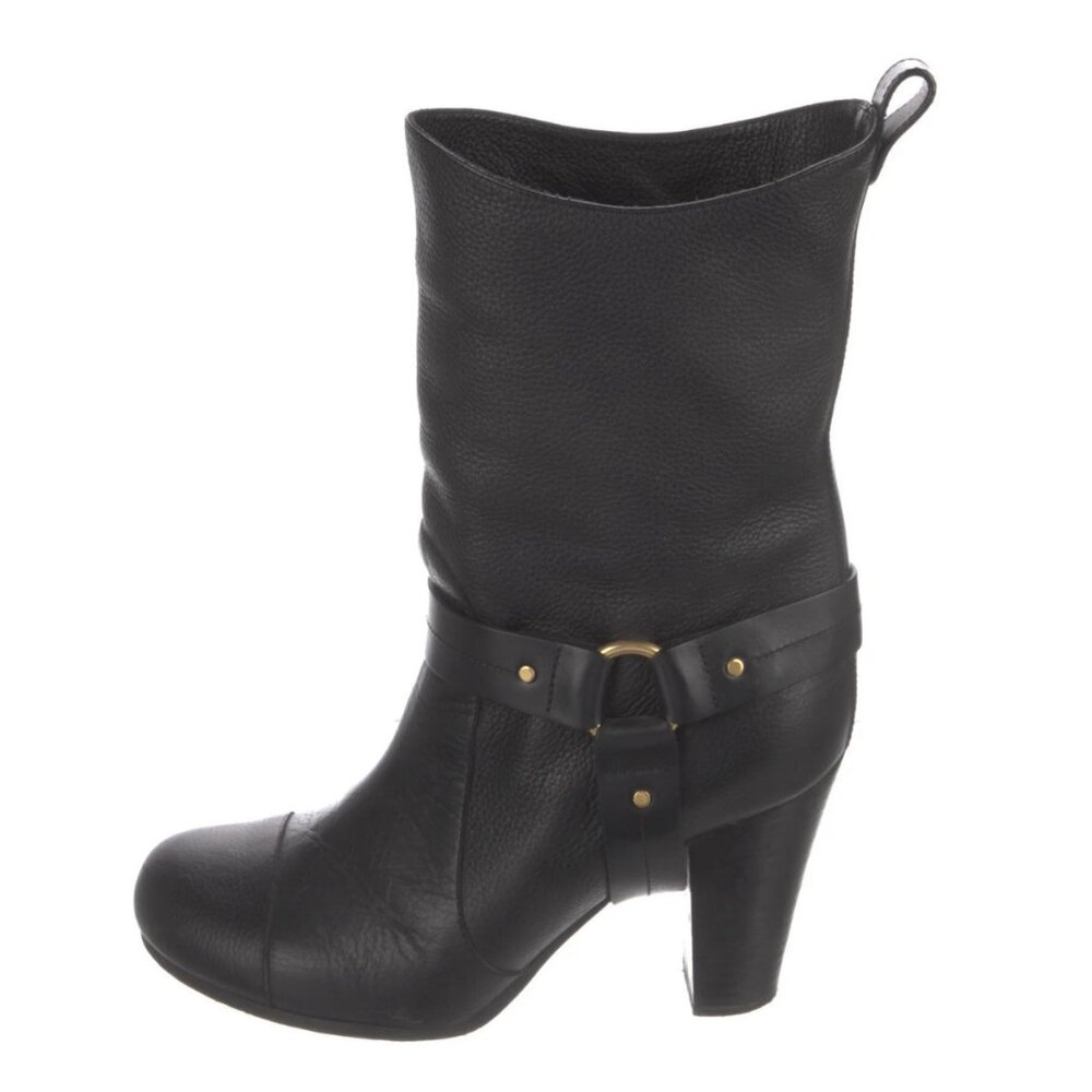 Chloé Black Leather Boots EU 38.5 US 8